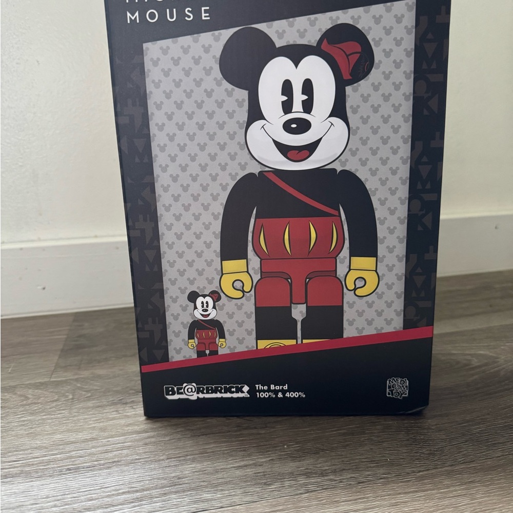 Bearbrick x Disney Mickey the Bard 100% & 400% Set